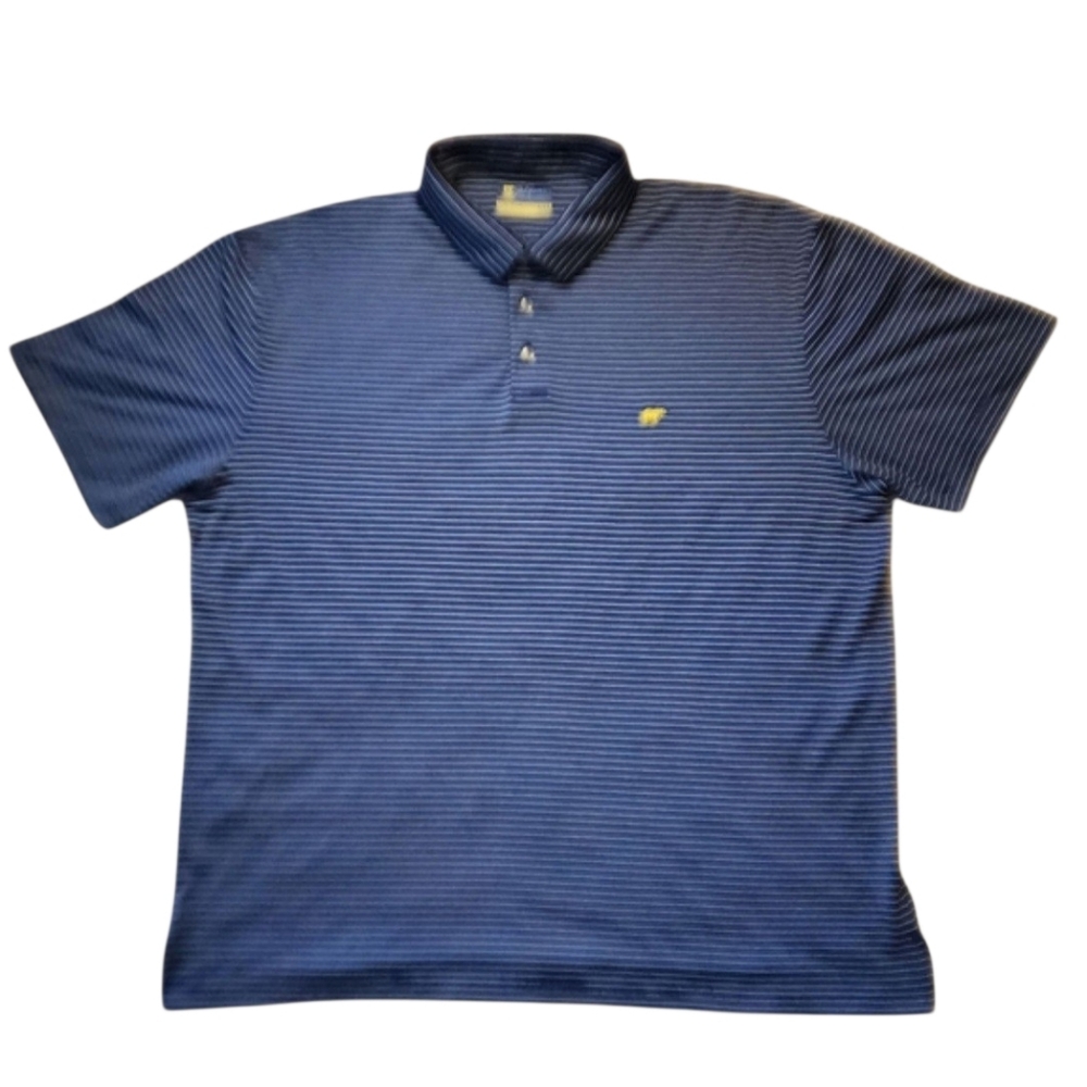 Jack Nicklaus XL Golden Bear Blue Striped Polo Golf Shirt